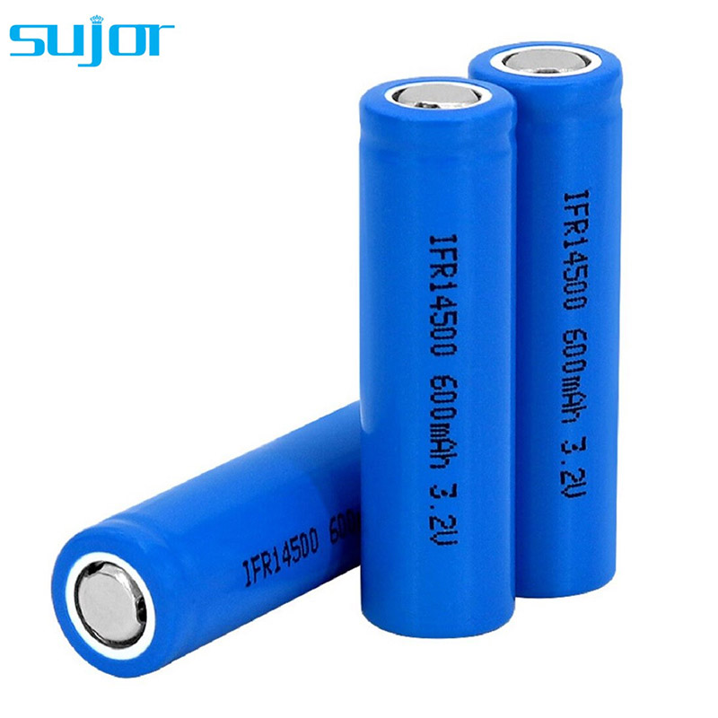 LiFePO4 battery 3.2V 14500 AA 600mAh lithium iron phosphate battery