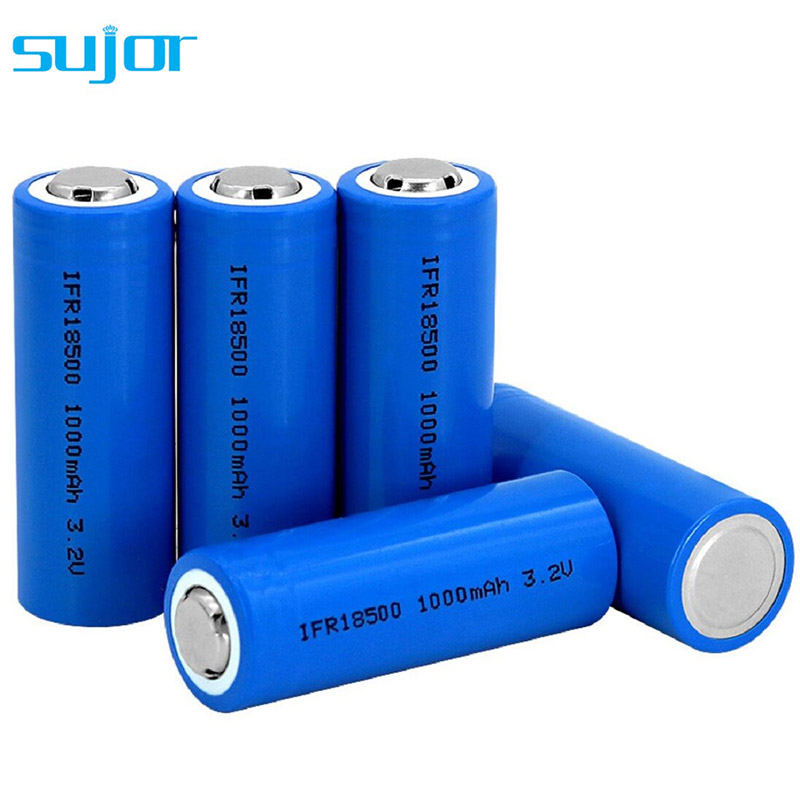 LiFePO4 battery 3.2V 18500 1000mAh lithium iron phosphate battery