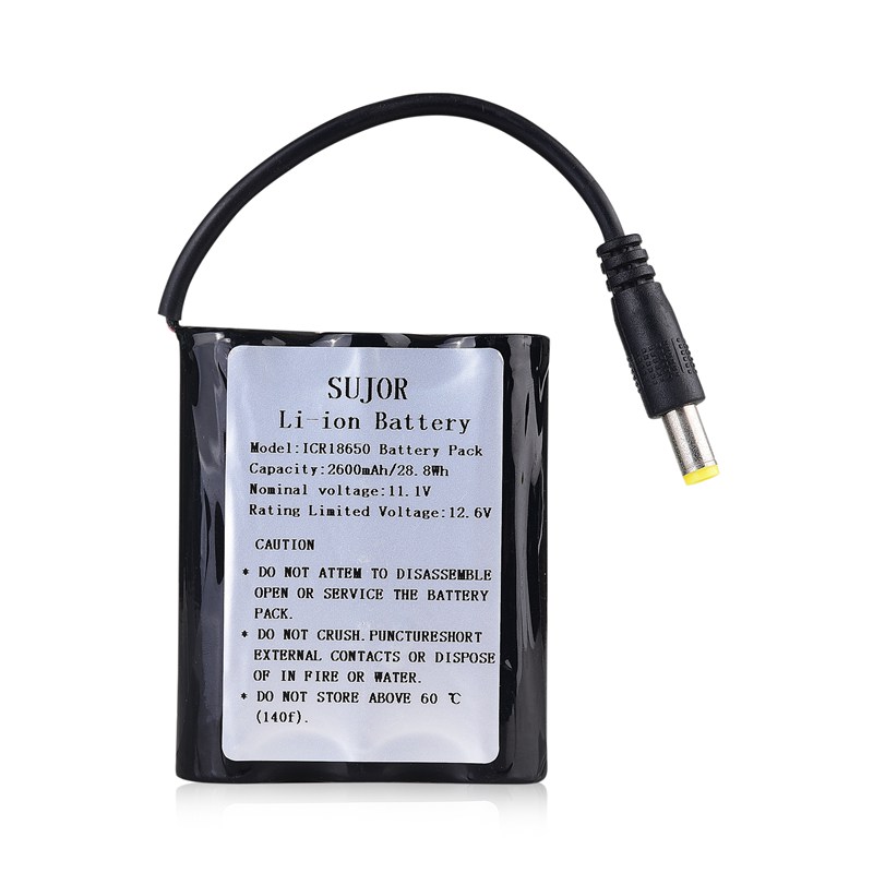 Lithium battery pack 11.1V 18650 2600mAh 3S1P