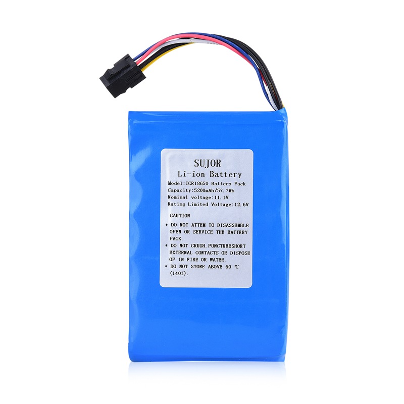 Lithium ion battery pack 11.1V 18650 5200mAh