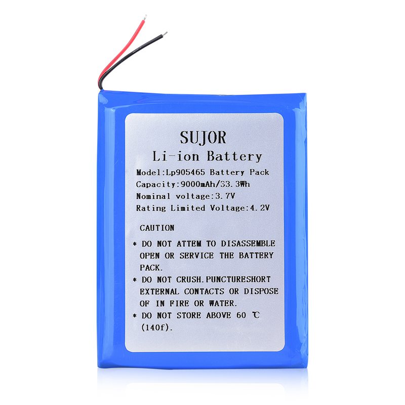 High temperature Lithium polymer battery 3.7V 905465 9000mAh