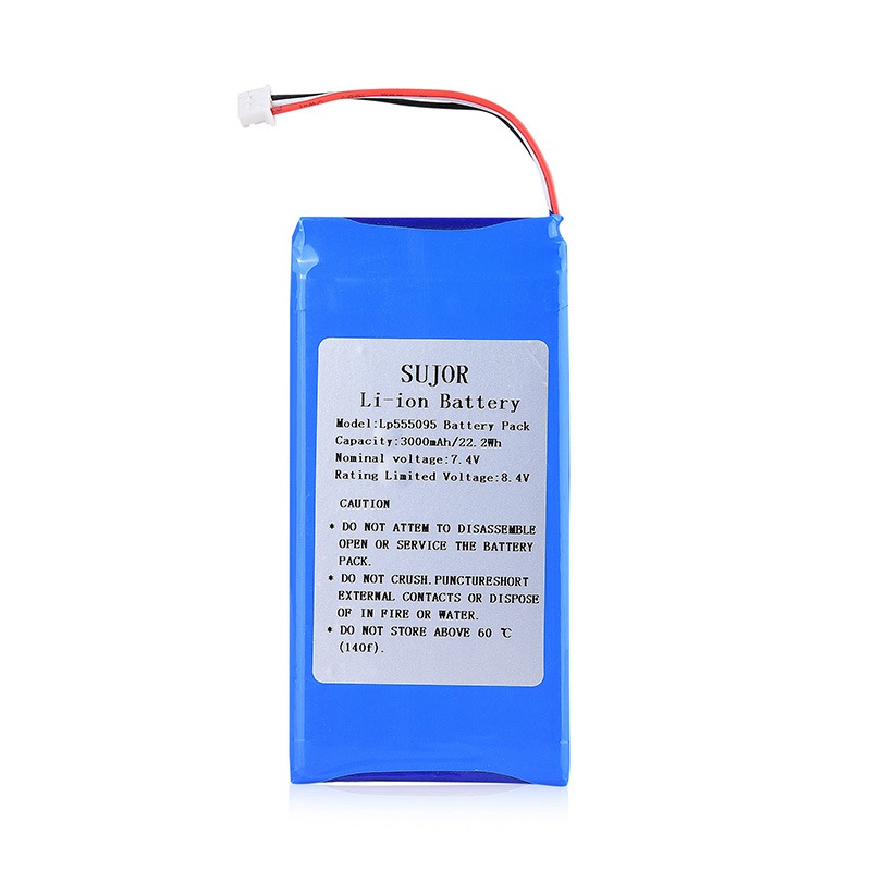 Low temperature Lithium polymer battery 7.4V 555095 3000mAh