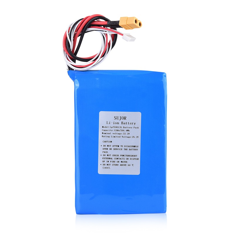 High temperature Lithium polymer battery 22.2V 7590135 12Ah