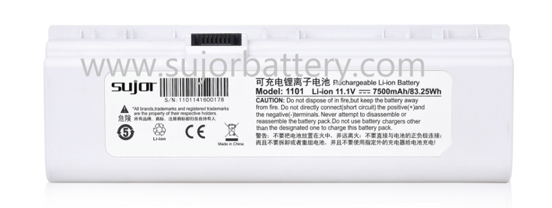 SUJOR ICR18650 7500mAh 11.1V Lithium ion battery pack for portable B supersonic diagnostic set