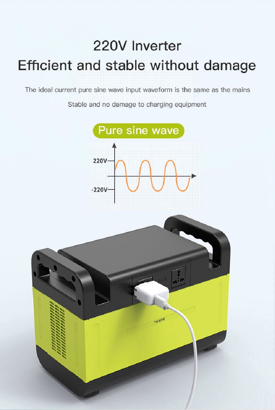 SUJOR LiFePO4 battery GT1500 1500W Portable Power Station MPPT Portable Power Supply Wireless Output