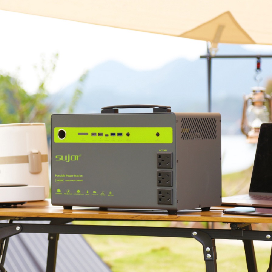 SUJOR 2000W Portable Power Station BT2000SM Portable Solar Generator QC3.0 Quick Charge