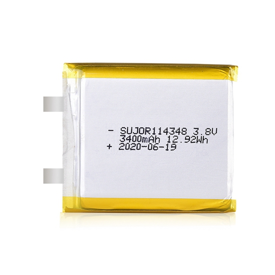 Li polymer battery 114348 3400mAh 3.8V