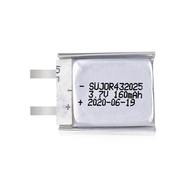 Lithium polymer battery 3.7V 432025 160mAh