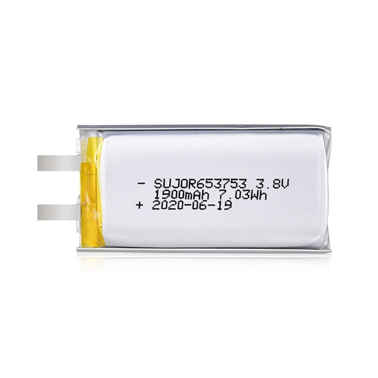 Li-polymer battery 3.8V 653753 1900mAh