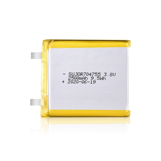 Li polymer battery 3.8V 704755 2500mAh