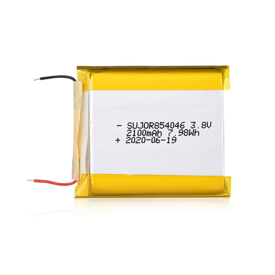 Lithium polymer battery pack 3.8V 854046 2100mAh