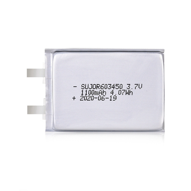 Li polymer battery 3.7V 603450 1100mAh