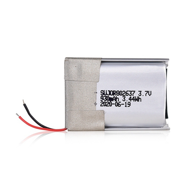 Lithium polymer battery pack 3.7V 802637 930mAh