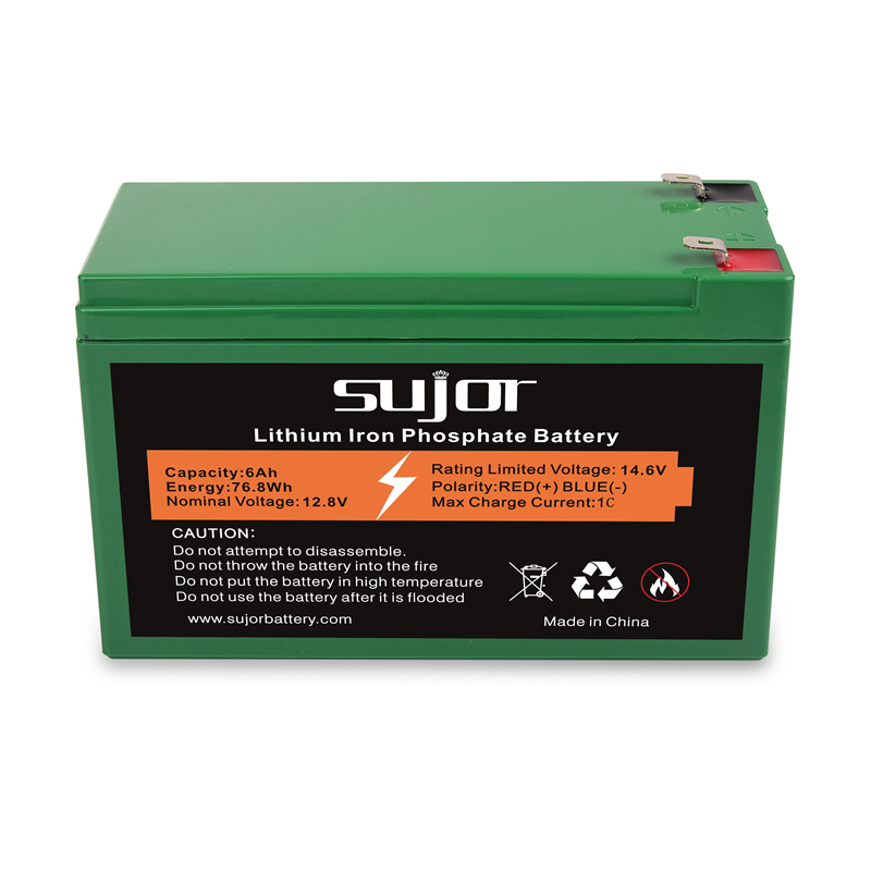 LiFePO4 battery pack 12V 6Ah for lead acid replacement