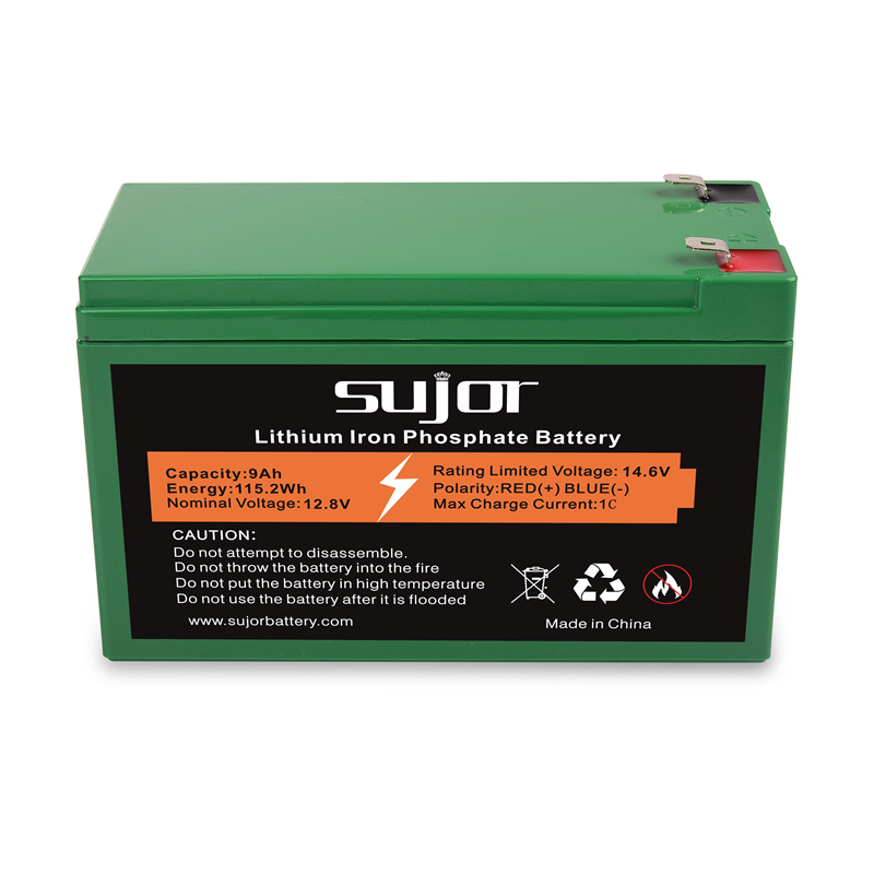LiFePO4 battery pack 12V 9Ah rechargeable started up battery