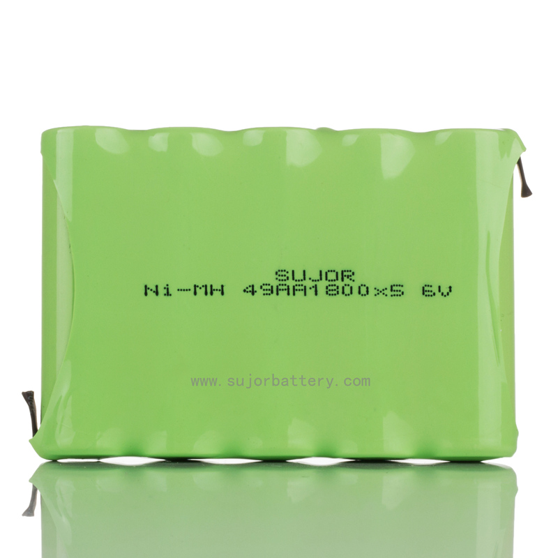 NiMH battery pack 6V AA1800mAh for emergency lighting