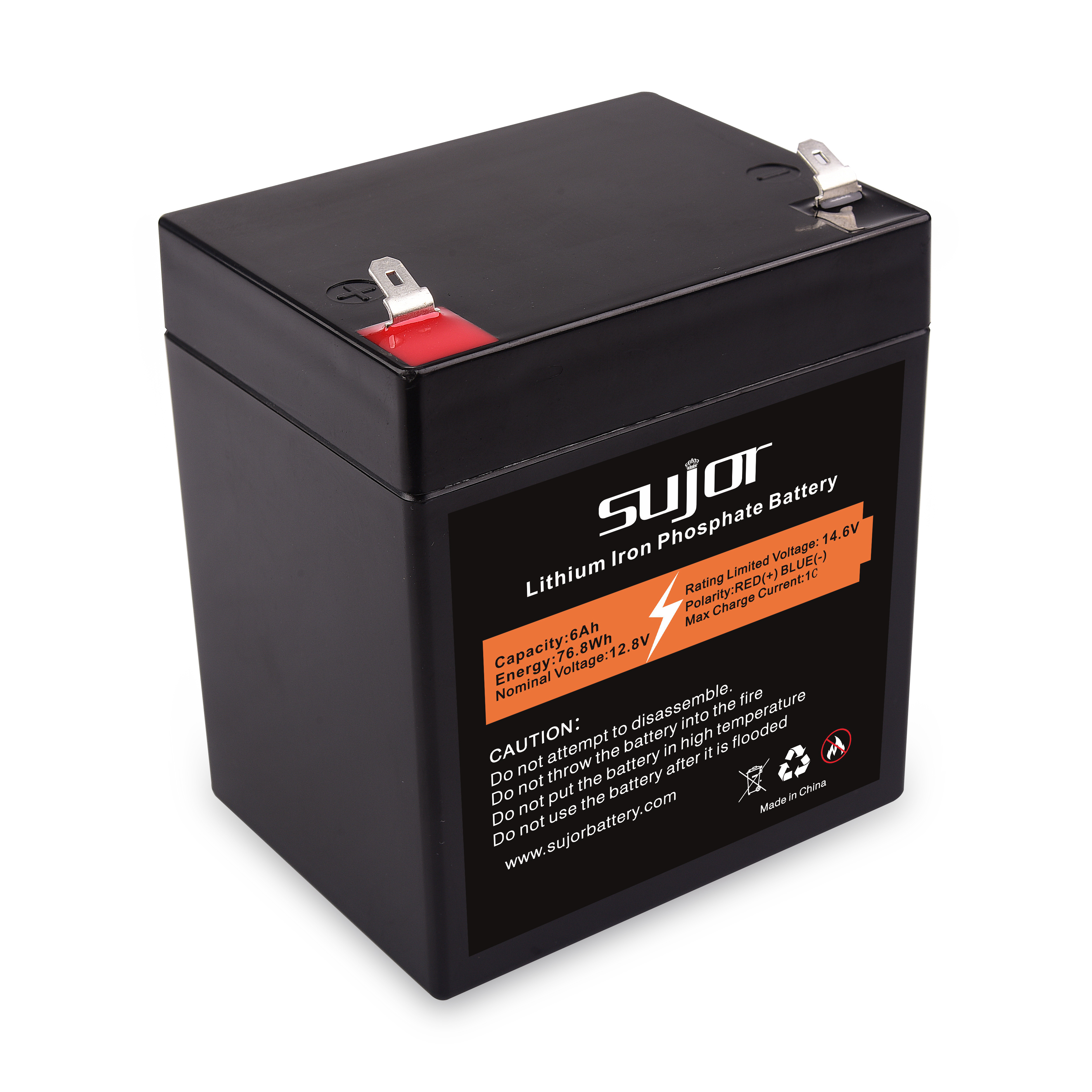 Buy Solar Universe 6V 6Ah Lithium Iron Phosphate Dry Solar Battery with BMS  Online At Price ₹849