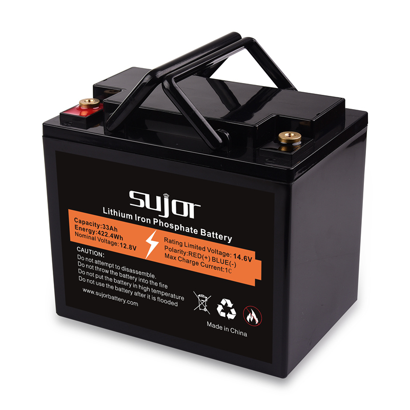 LiFePO4 12V 33Ah battery pack with long life