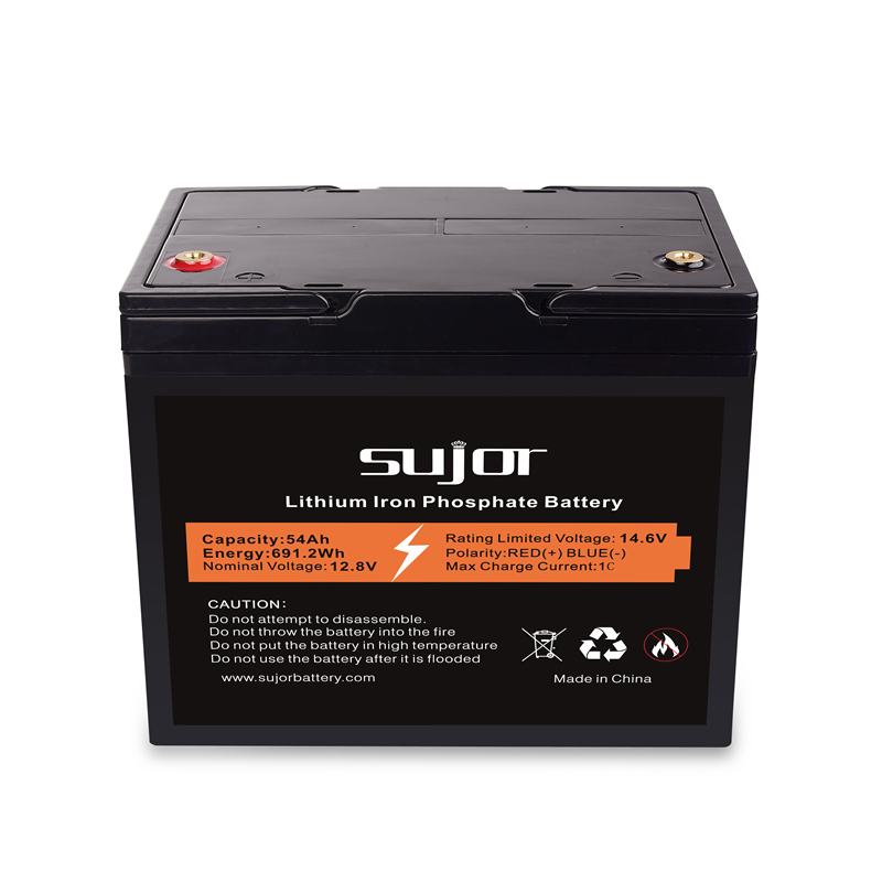 LiFePO4 12V 54Ah battery pack