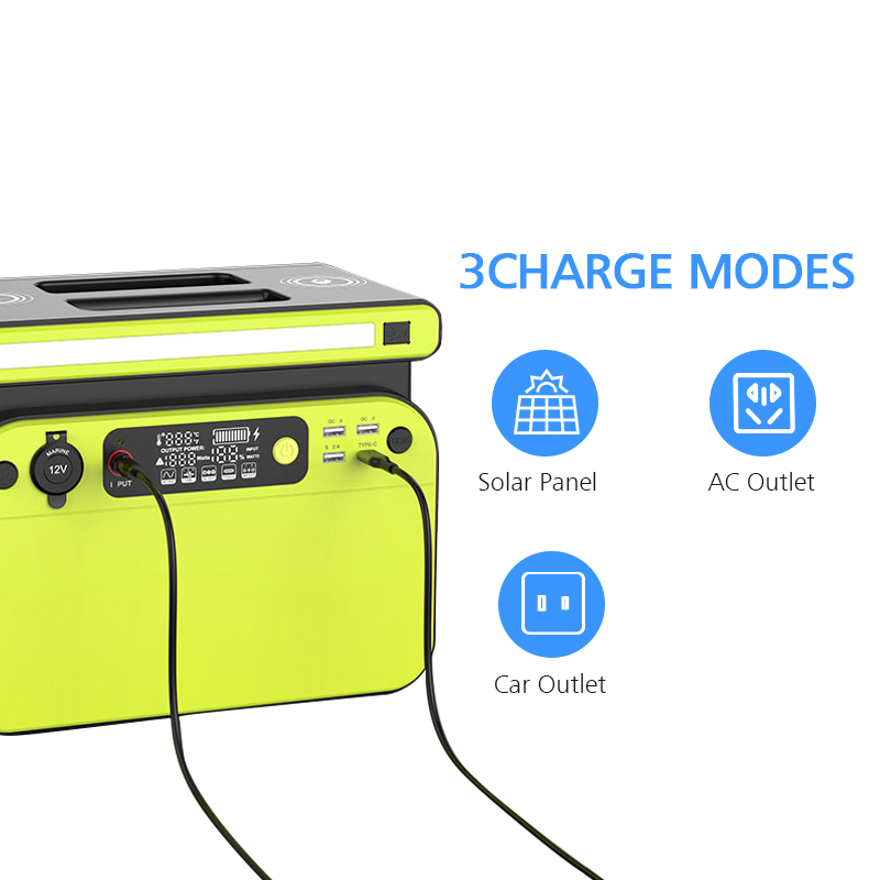 SUJOR Portable power station GT500 518W 110 220V Off Grid Portable Solar Power Generator with solar panel