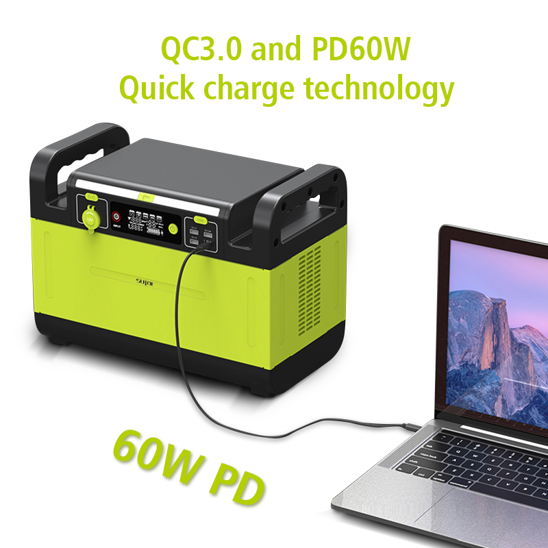 SUJOR LiFePO4 battery GT1500 1500W Portable Power Station MPPT Portable Power Supply Wireless Output