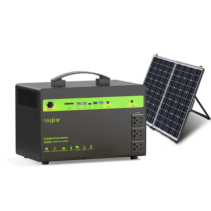 SUJOR 2000W Portable Power Station BT2000SM Portable Solar Generator QC3.0 Quick Charge